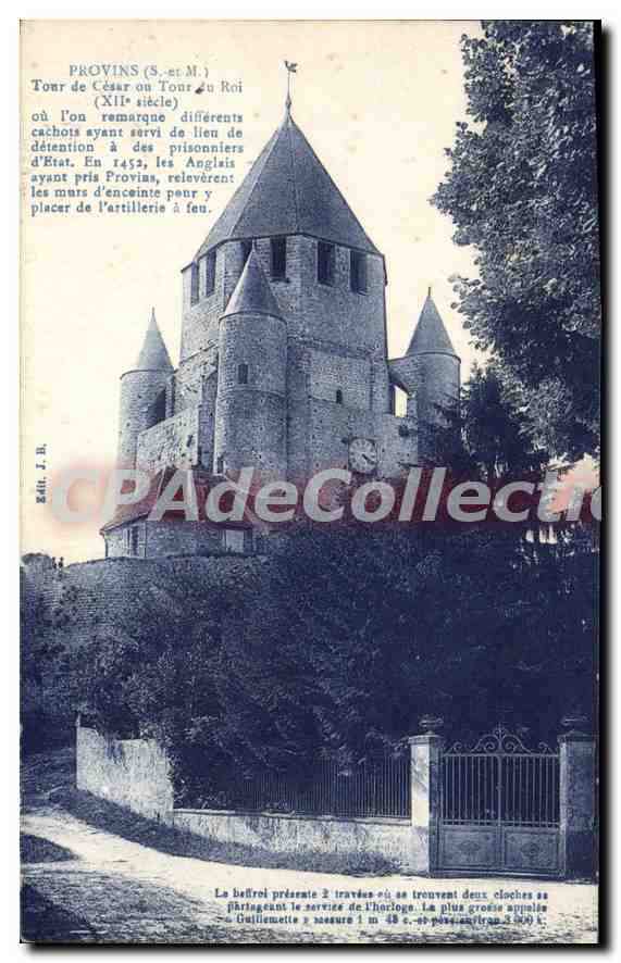 Provins (S.-et-M.) — Tour de César ou Tour du Roi (XIIe siècle) — Éditeur J. B.