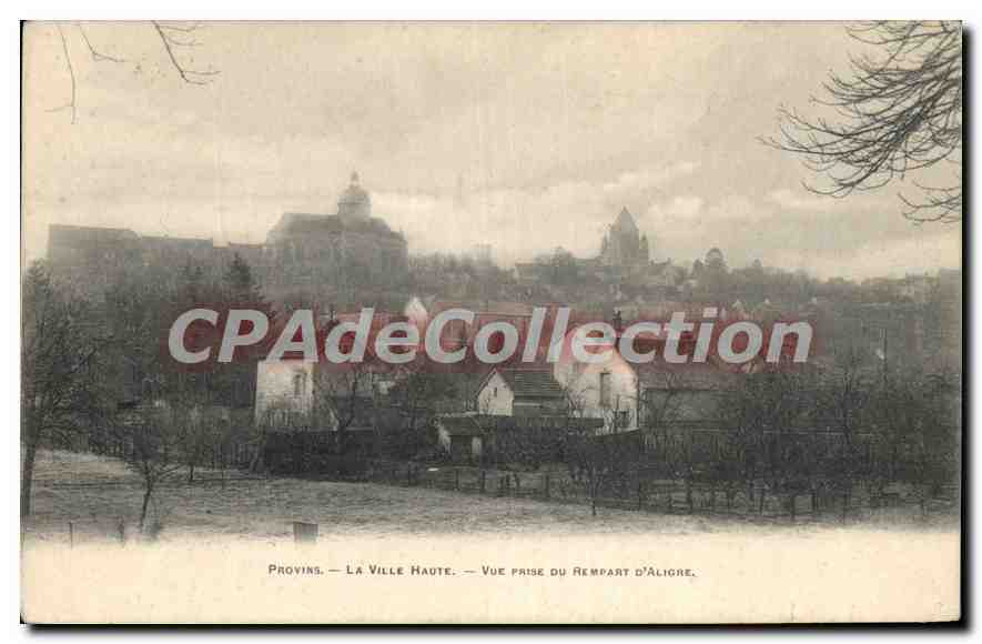 Provins — La Ville Haute — Vue prise du Rempart d'Aligre