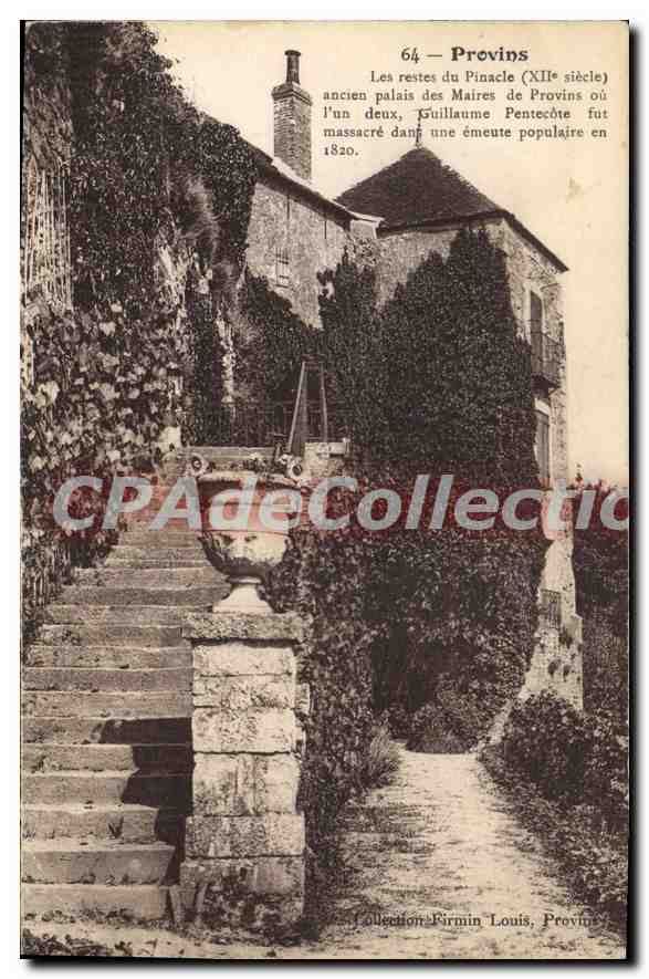 Provins — Les restes du Pinacle (XIIe siècle) — Collection Firmin Louis, Provins