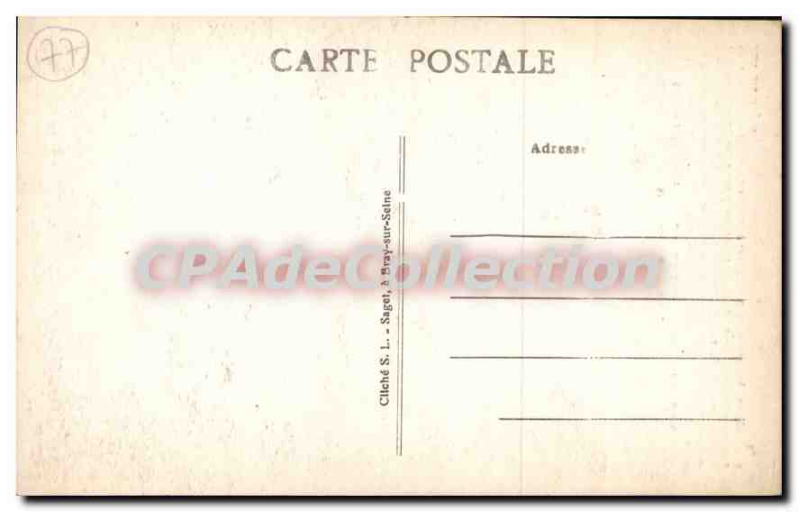 La Tour de César ou Tour du Roi à Provins (S.-et-M.) — donjon du XIIe siècle, ancien château des prisonniers — Verso