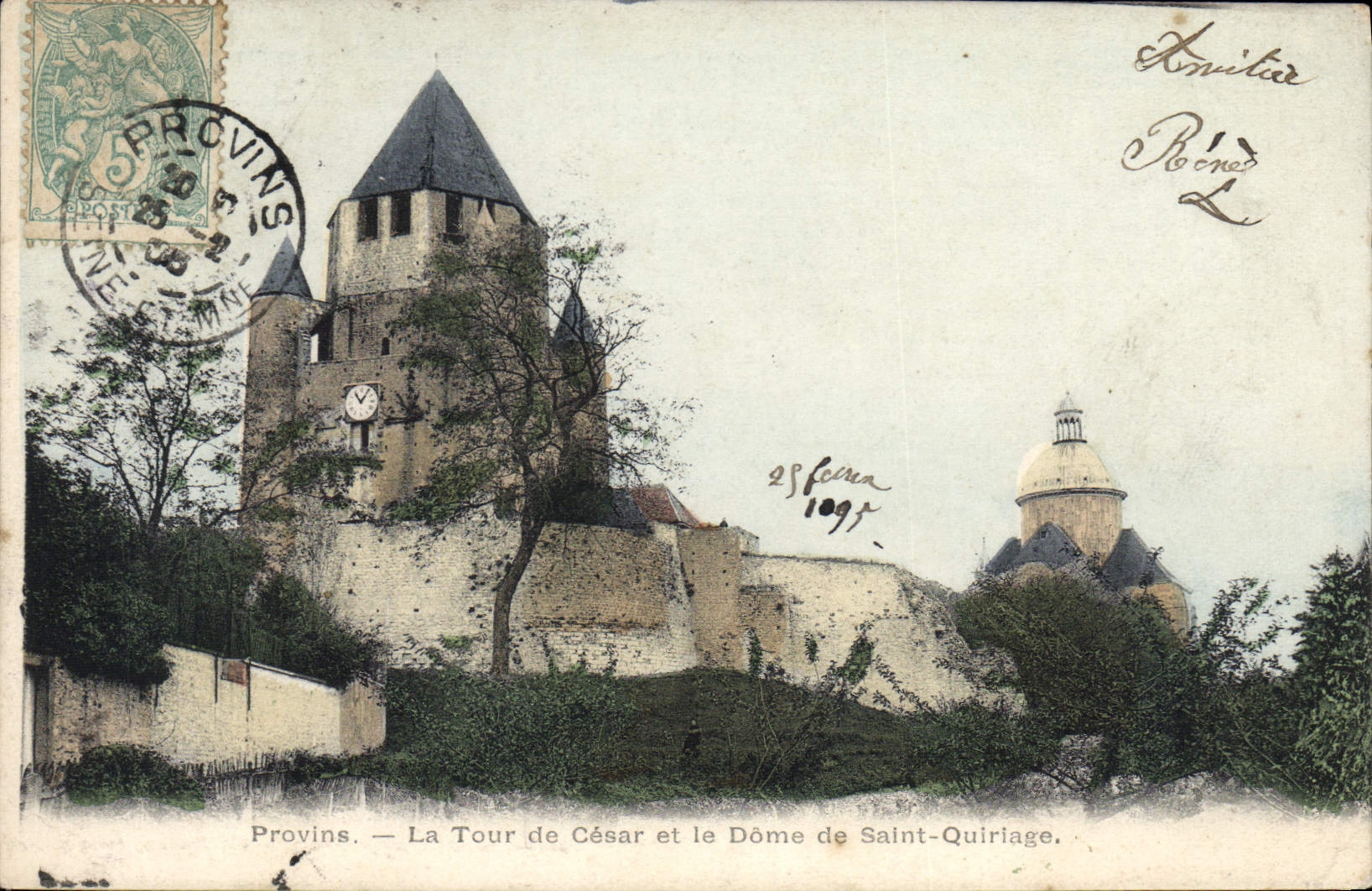 Provins — La Tour de César et le Dôme de Saint-Quiriage — A. Vernet, édit.