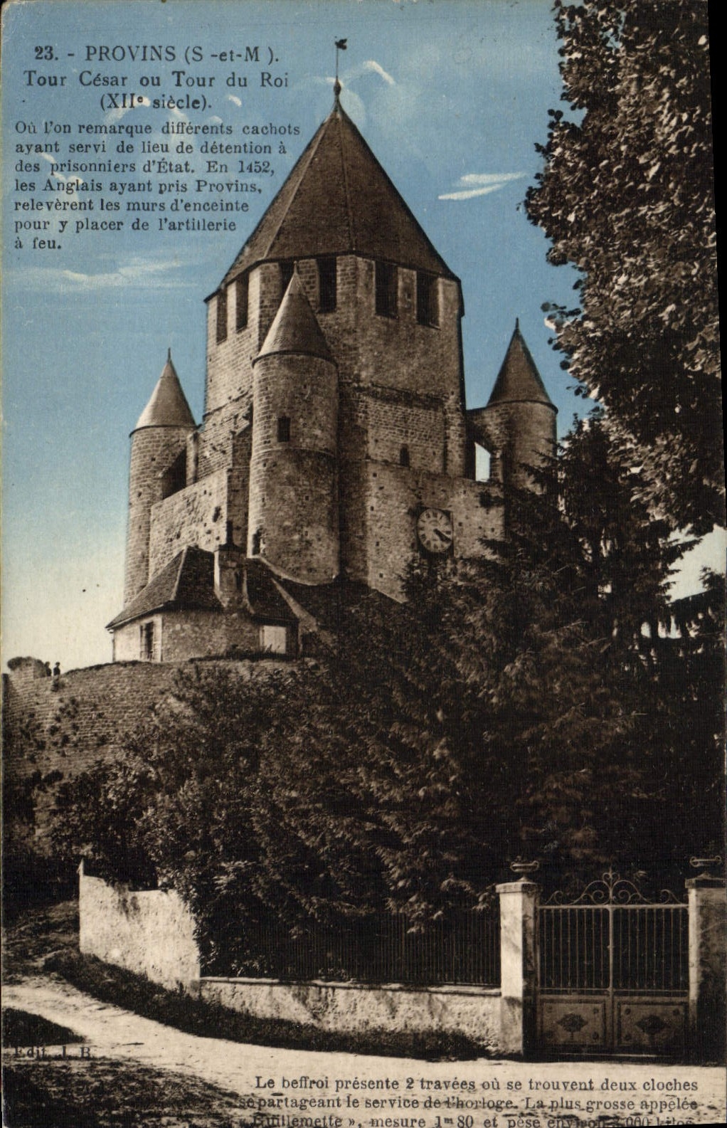 Provins (S.-et-M.) — Tour César ou Tour du Roi (XIIe siècle) — J.B. édit.