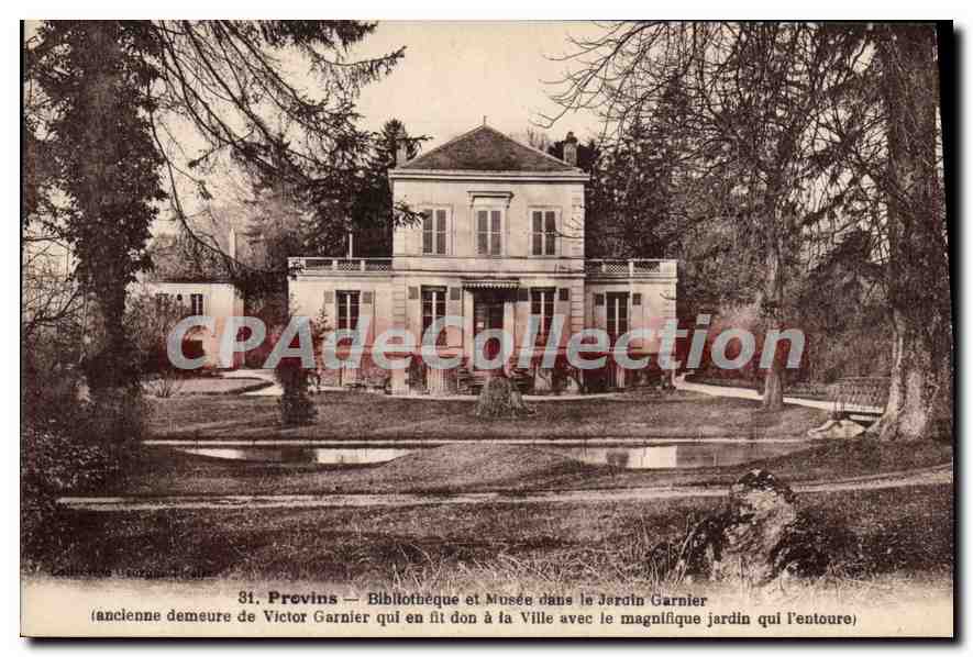 Provins — Bibliothèque et Musée dans le Jardin Garnier (ancienne demeure de Victor Garnier)