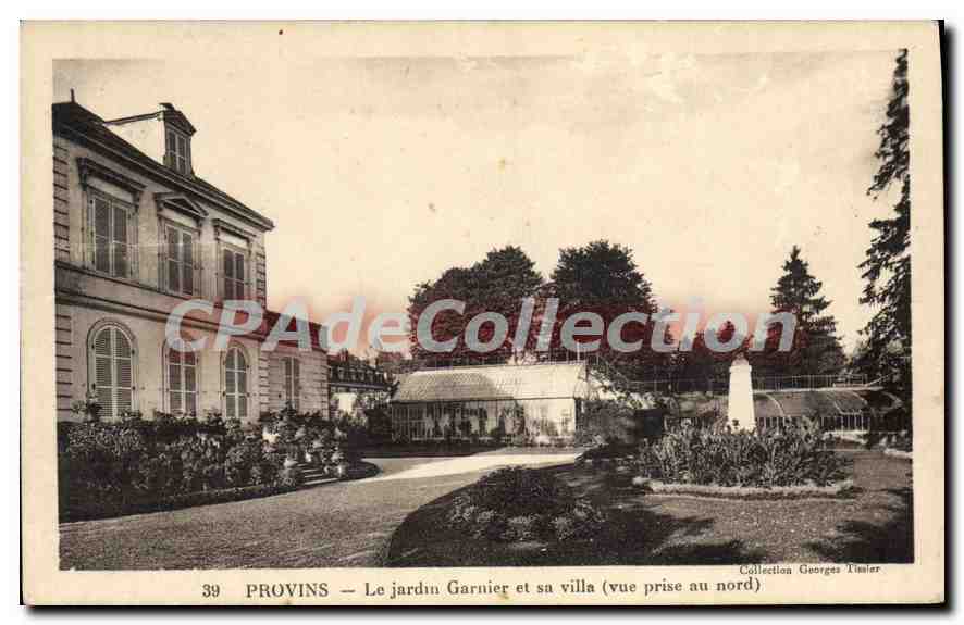 Provins — Le jardin Garnier et sa villa (vue prise au nord) — Collection Georges Tunier, n°39