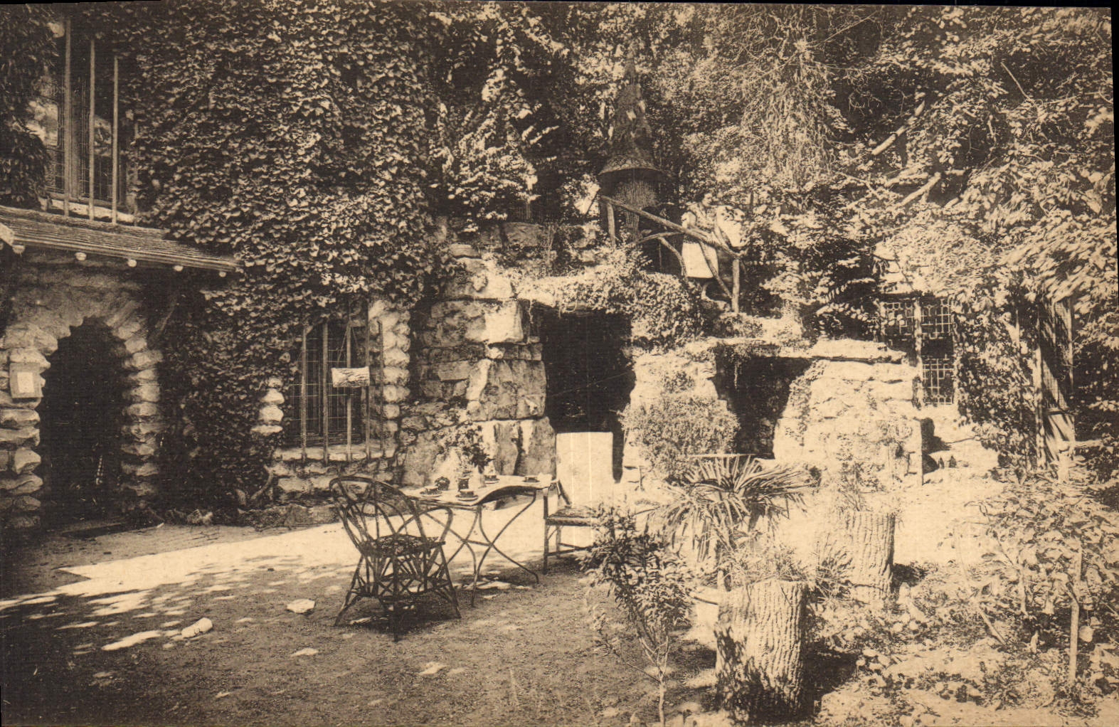 CPA Butry Plage près Valmondois Isle Adam hostellerie du moulin à vent cascade