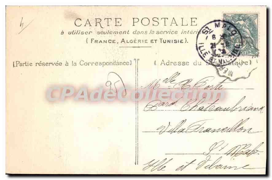 CPA Saint Leu La Route Neuve Foret De Montmorency — Back