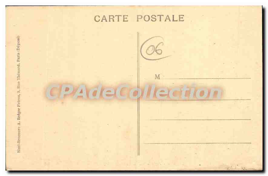CPA Antibes Boulevard Du Littoral Port Mallet — Back