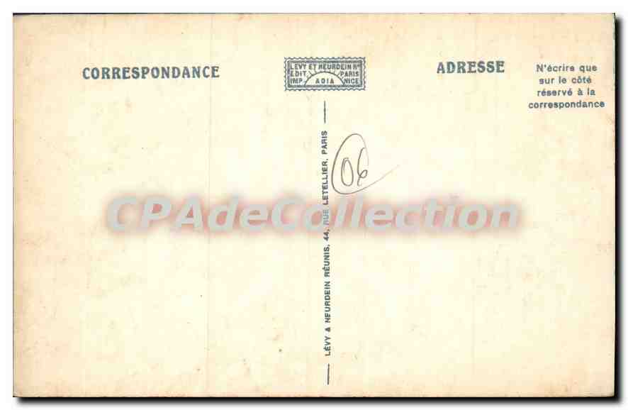 CPA Antibes Et La Chaine Des Alpes — Verso