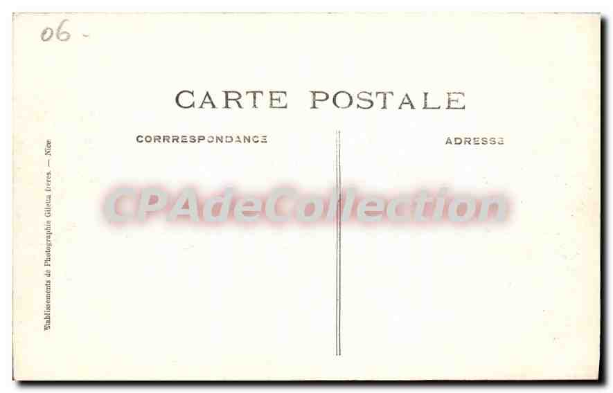 CPA Antibes Jardins De La Villa Eilen Roc au Cap — Rückseite
