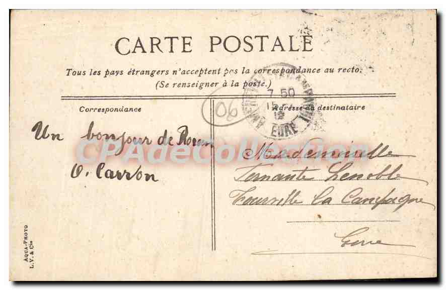 Antibes — Le fort et le port — L. C. 49 — Reverso