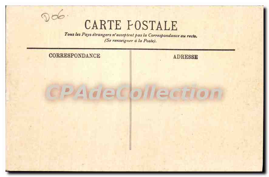 Antibes — Les Remparts et la Tour du Château — LL, n°710 — Verso