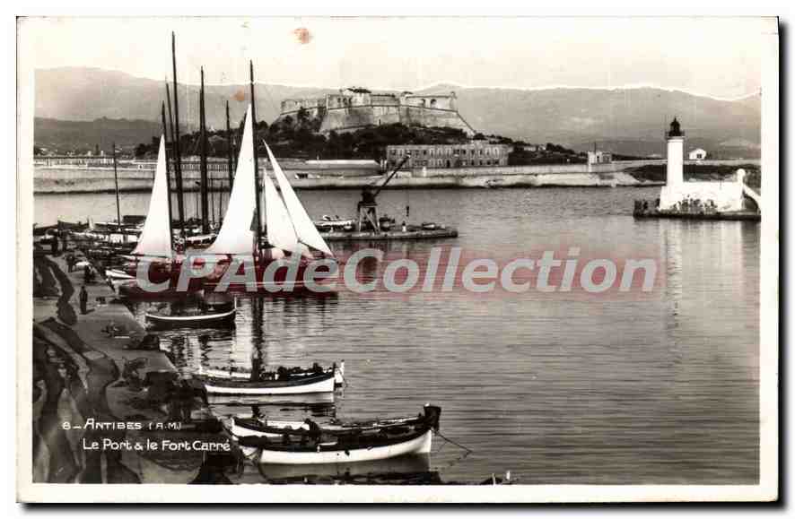 CPA Antibes Le Port Le Fort Carre