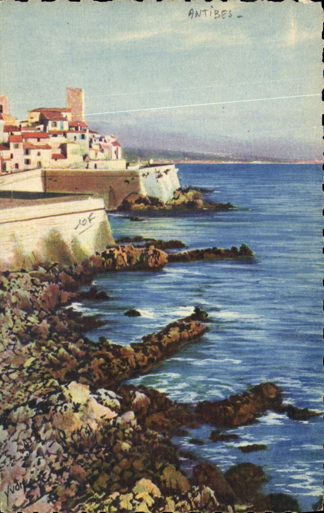 Antibes — Les remparts de la vieille ville — Édition d'Art Yvun, n°93