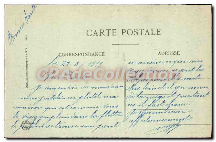 Antibes — Le Fort Carré et Chaîne des Alpes — Éditions Giletta — Reverso