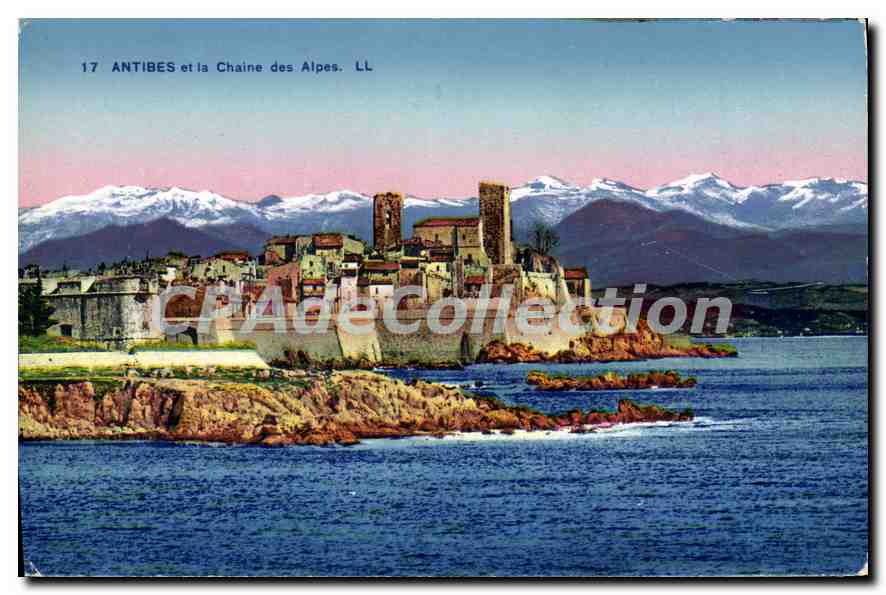 CPA Antibes Et La Chaine Des Alpes