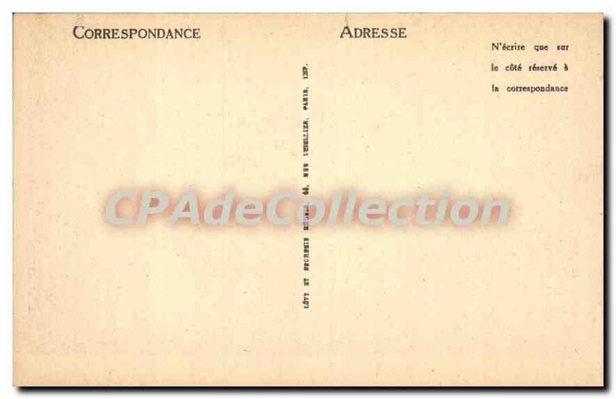 CPA Antibes La Vieille Ville Et La Chaine Des Alpes — Rückseite