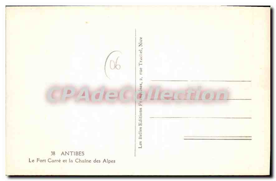 Antibes — Le Fort Carré et la Chaîne des Alpes — Les Belles Éditions, Nice — Reverso