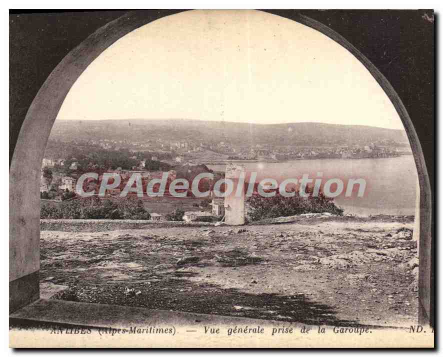 CPA Antibes Vue Generale Prise De La Garoupe
