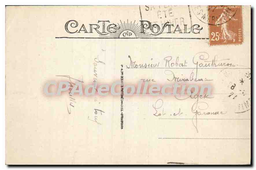 Antibes - Les Remparts de la Vieille Ville — éditeur inconnu, n° 69 — Achterkant