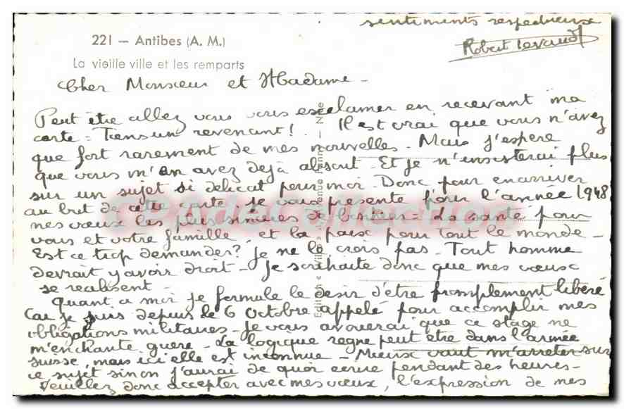 Antibes — La vieille ville et les remparts — CPAdeCollection — Reverso