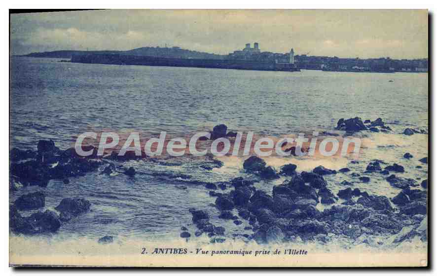 CPA Antibes Vue Panoramique Prise De I'Illette