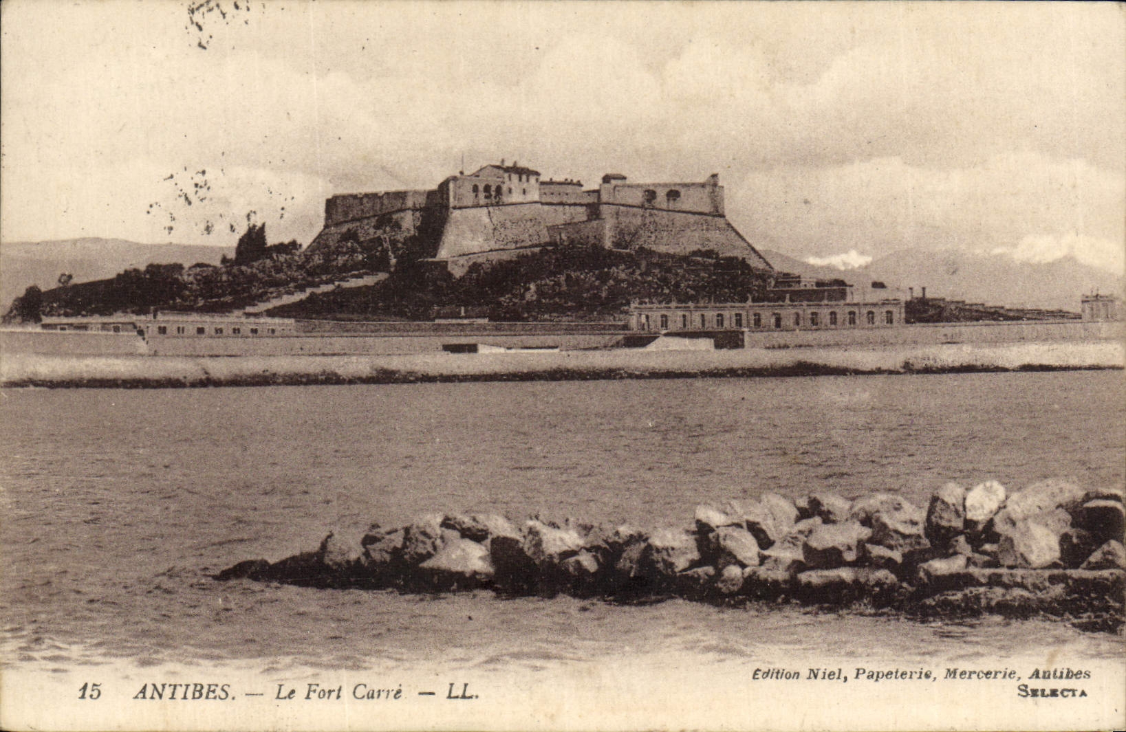 Antibes — Le Fort Carré — Édition Niel, Papeterie, Mercerie, Antibes SELECTA