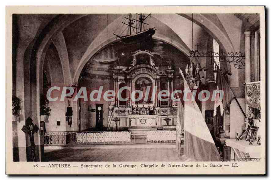 CPA Antibes Sanctuaire De La Garoupe Chapelle De Notre Dame