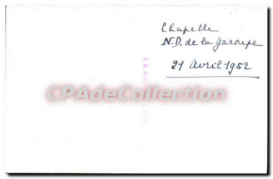 Chapelle N.D. de la Garape — Garape — sans éditeur ni n° de série visible — Reverso