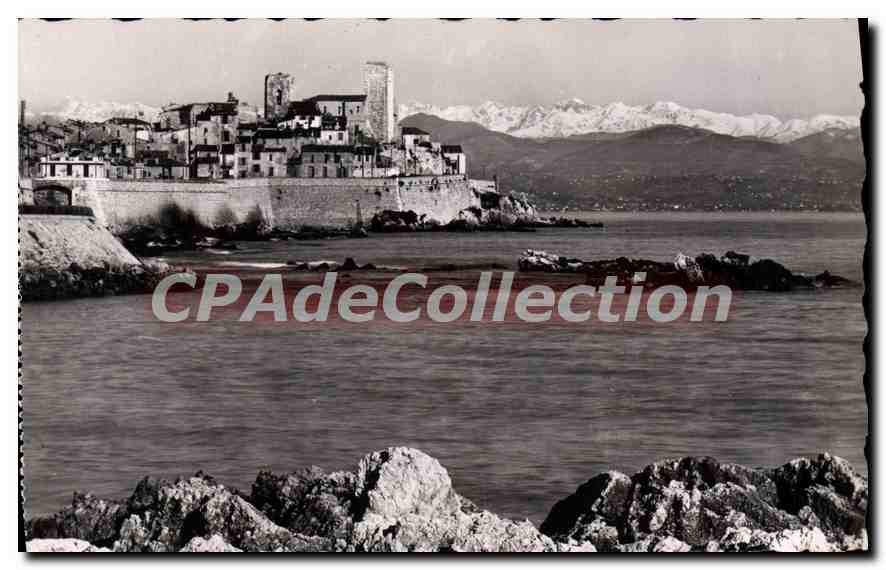 CPA Antibes Et La Chaine Des Alpes