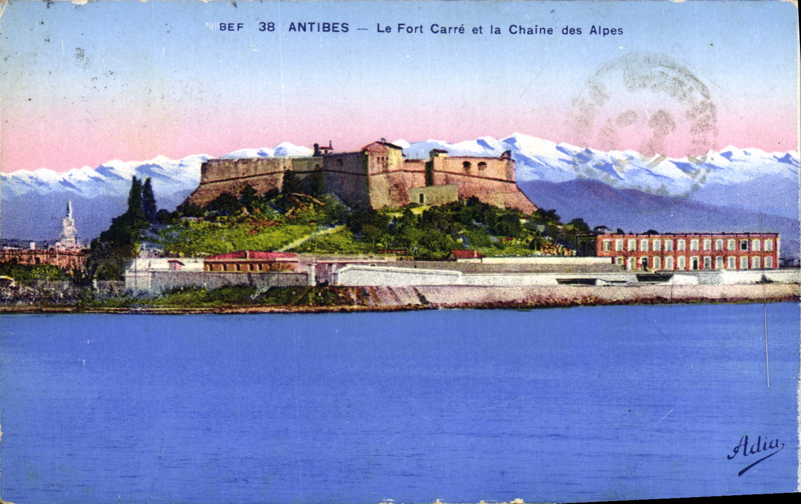 Antibes — Le Fort Carré et la Chaîne des Alpes — Adia
