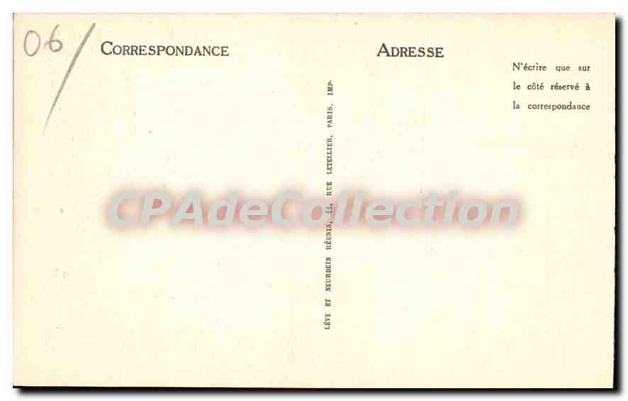 CPA Juan Les Pins La Plage — Verso