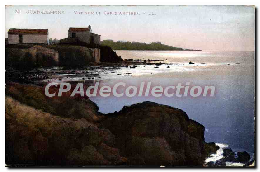 CPA Juan Les Pins Vue Sur Le Cap D'Antibes