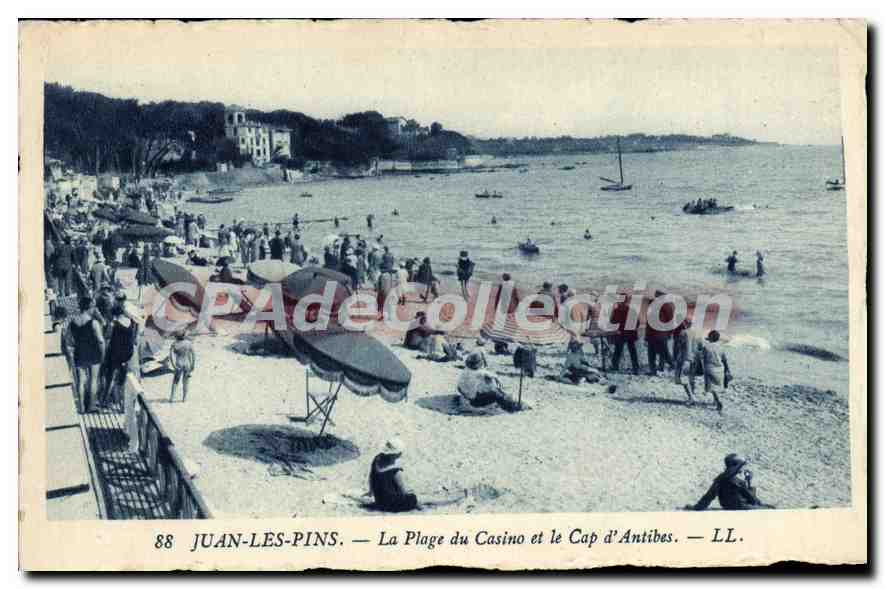 Juan-les-Pins — La Playa del Casino y el Cabo de Antibes — LL.