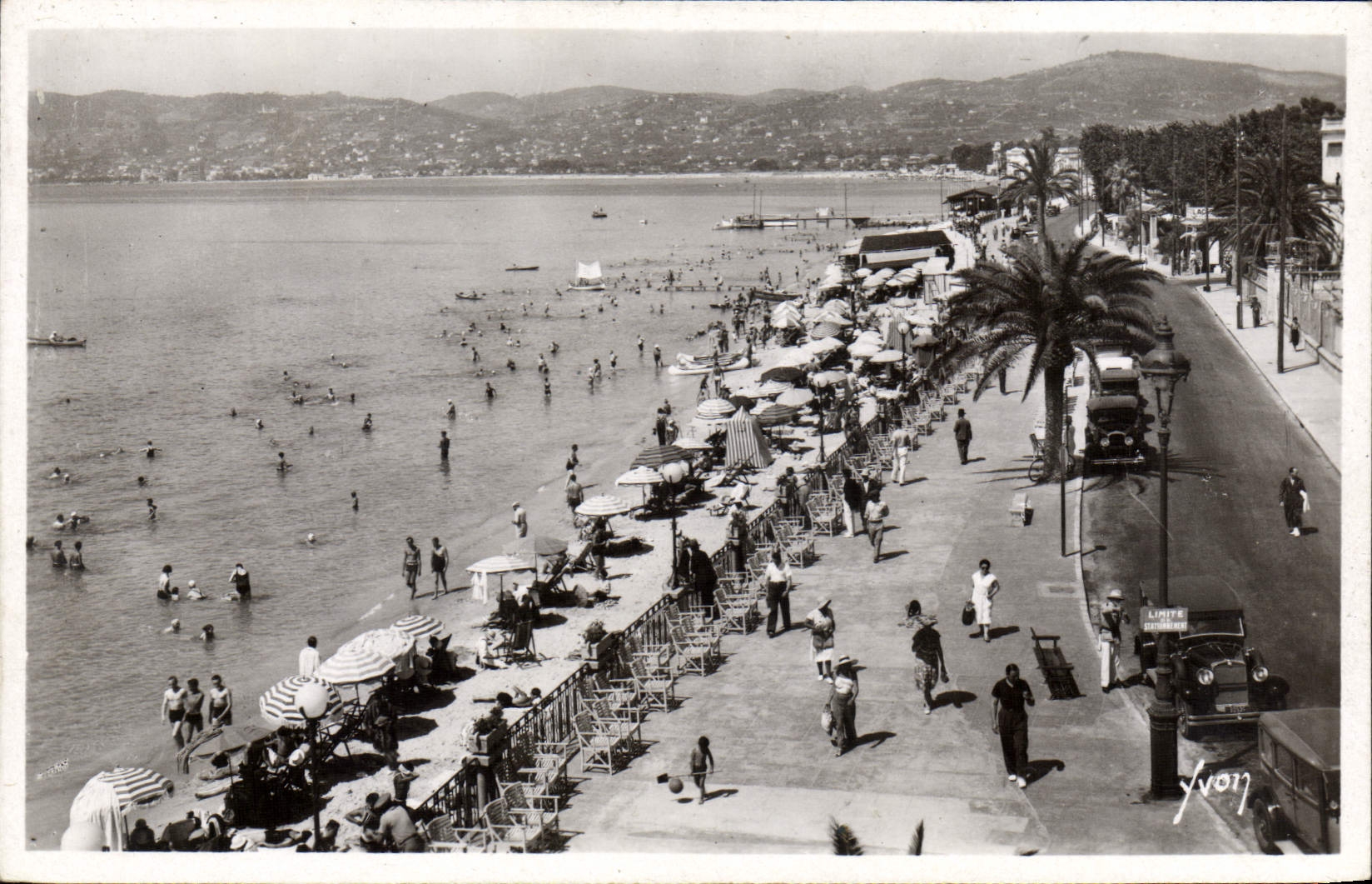 Juan-les-Pins — Vue générale de la plage — Les Éditions d'Art 'VYON'