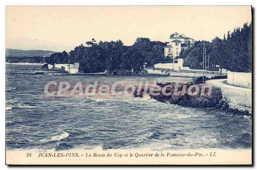 Juan-les-Pins - La Route du Cap et le Quartier de la Fontaine-du-Pin - LL