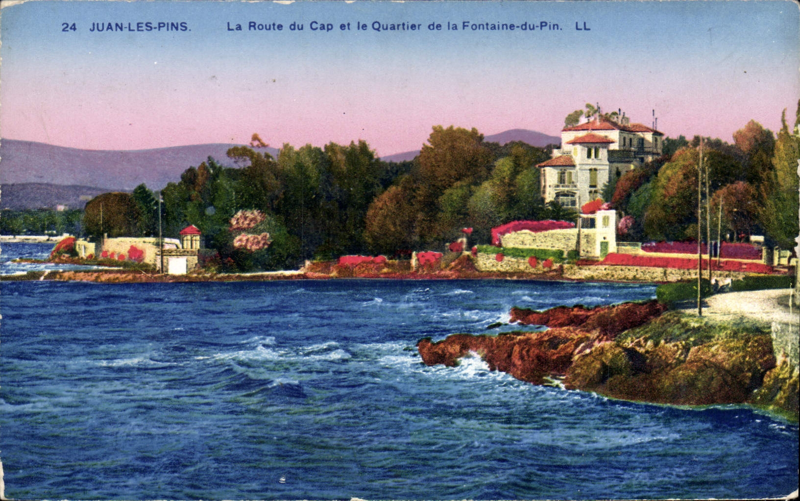 Juan-les-Pins — La Route du Cap et le Quartier de la Fontaine-du-Pin — LL