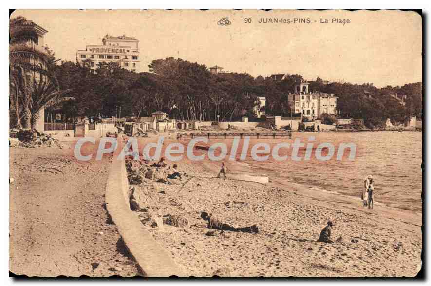 CPA Juan Les Pins La Plage