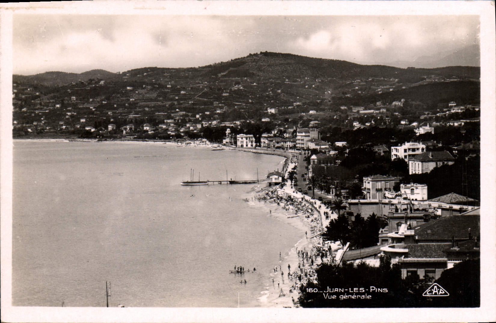 JUAN-LES-PINS — Vista general — Tarjeta postal antigua n°160