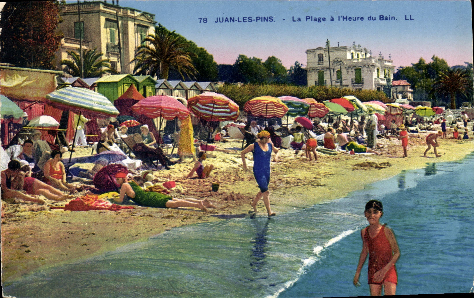 Juan-les-Pins — La Playa a la Hora del Baño — LL, n°78