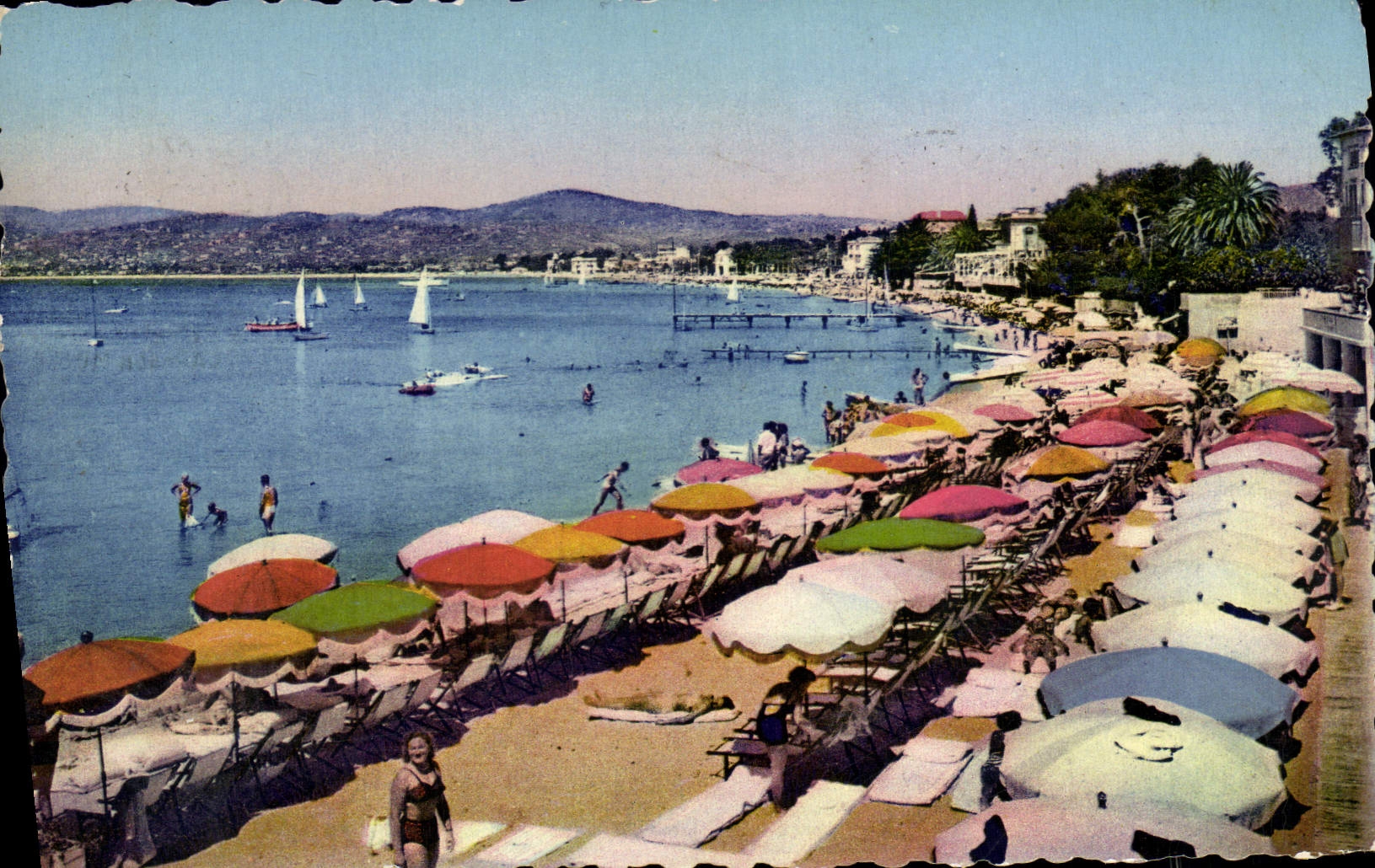 Juan-les-Pins — Vue générale des plages — Édition ADIA