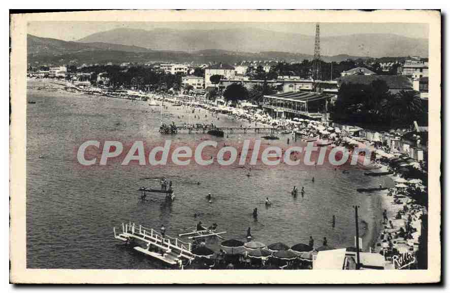Juan-les-Pins — Vista general de la Playa — Rolley