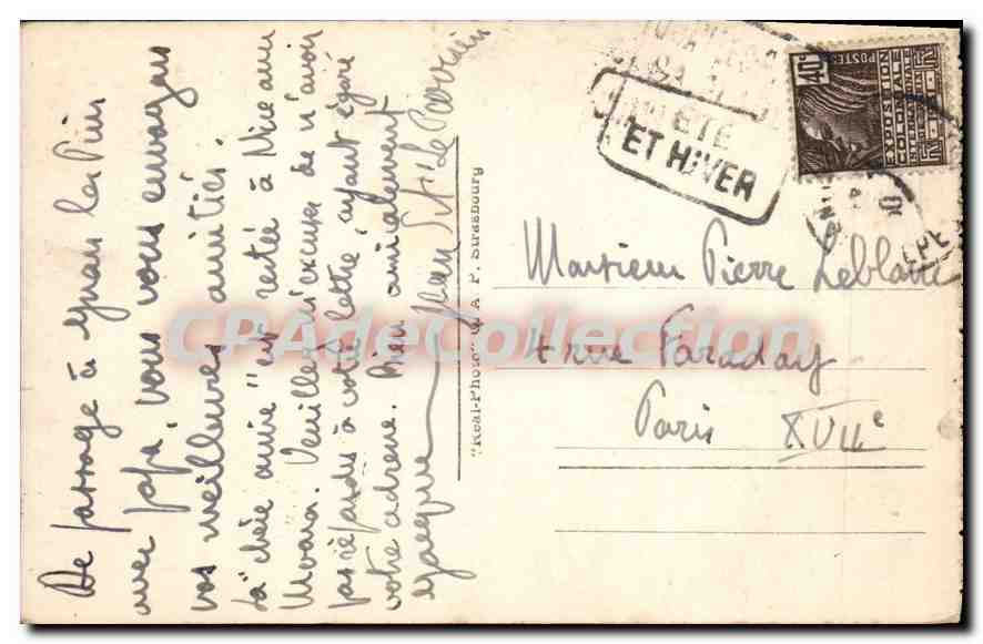 Juan-les-Pins — Vue prise du Cap d'Antibes — éditeur C.A.P. n° 86 — Reverso