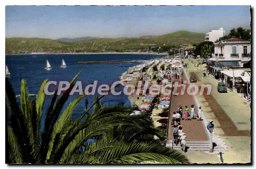 CPA Juan Les Pins Vue Sur Les Plages Et Le Bord De Mer
