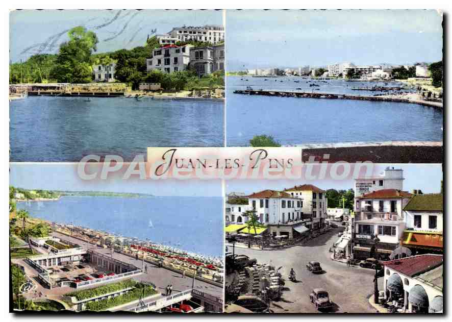 CPSM Juan Les Pins Les Plages Et Le Carrefour