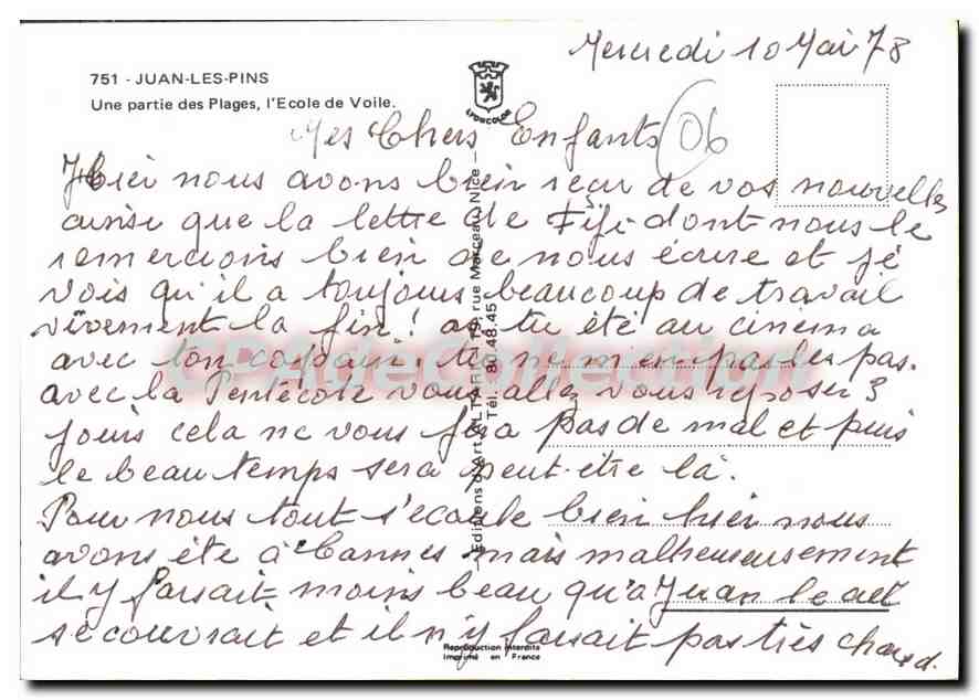 Juan-les-Pins — Plage et hôtels — Éditions Jeanne — Reverso