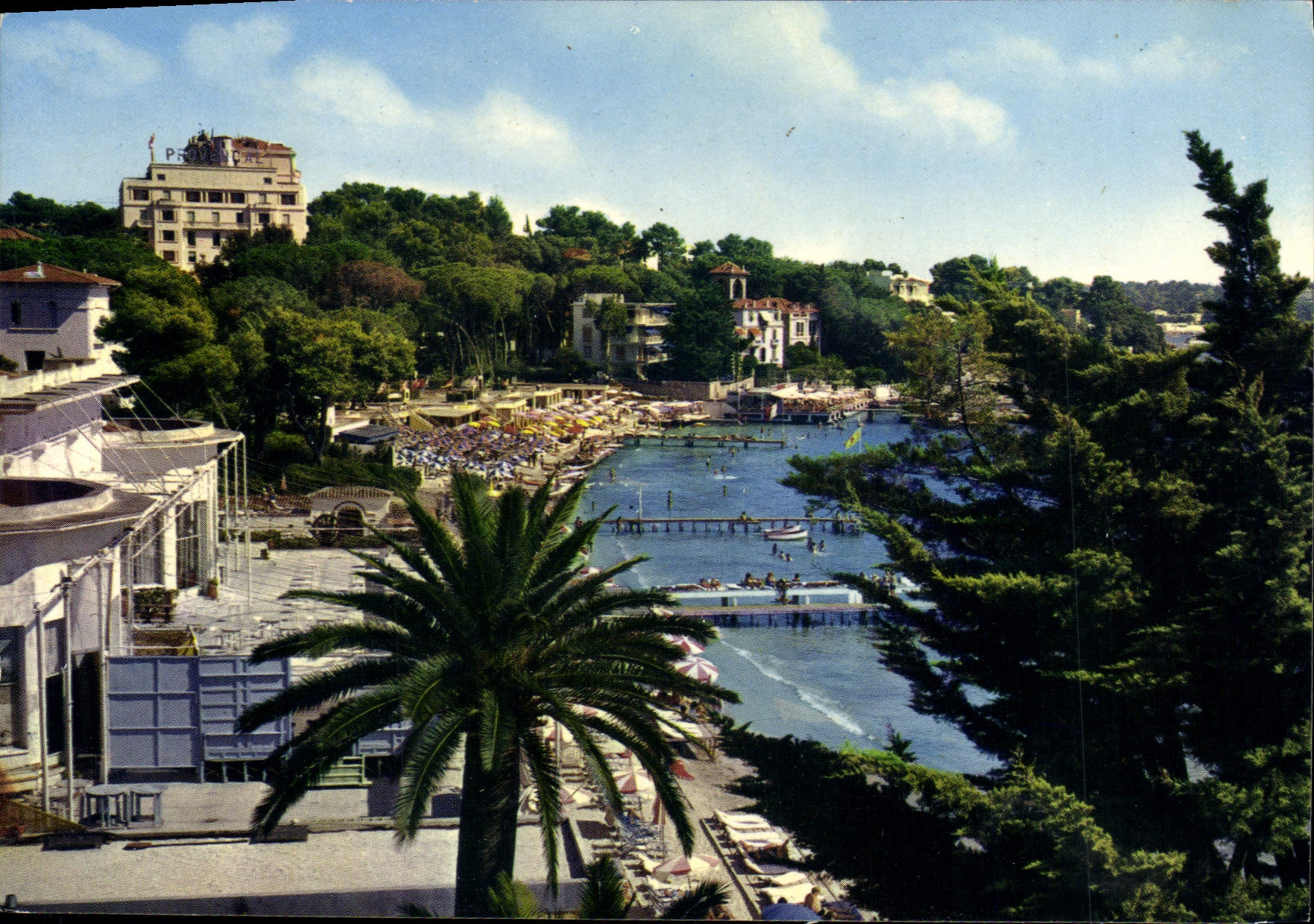 La Costa Azzurra - Juan-les-Pins — Un angolo della spiaggia — Edizioni MAP