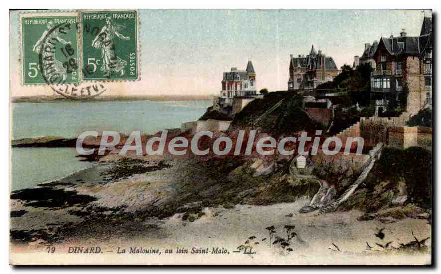 Dinard — La Malouine, au loin Saint-Malo — L. L. Éditeur