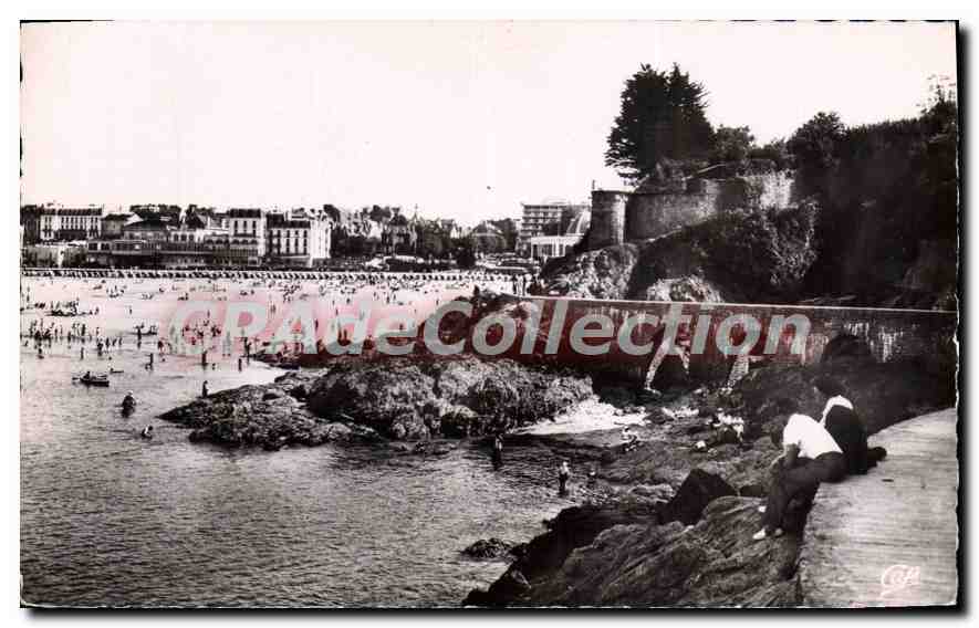Dinard - La Promenade de la Malouine — vue de la plage et du port — Cie des Arts Photographiques