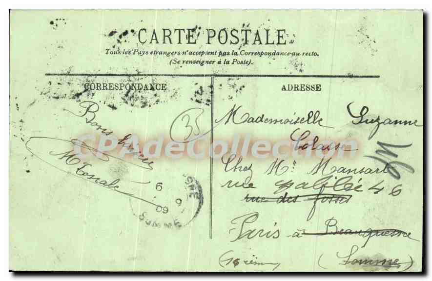 Dinard — La Plage — LL. — Réplica Juf — Verso