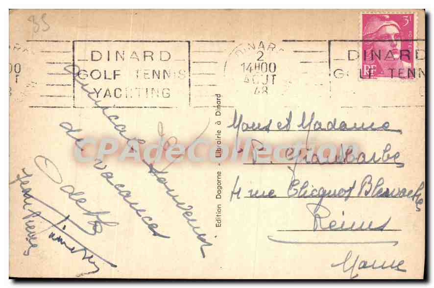 Dinard (I.-et-V.) — La Palmeraie et Saint-Malo — Reverso
